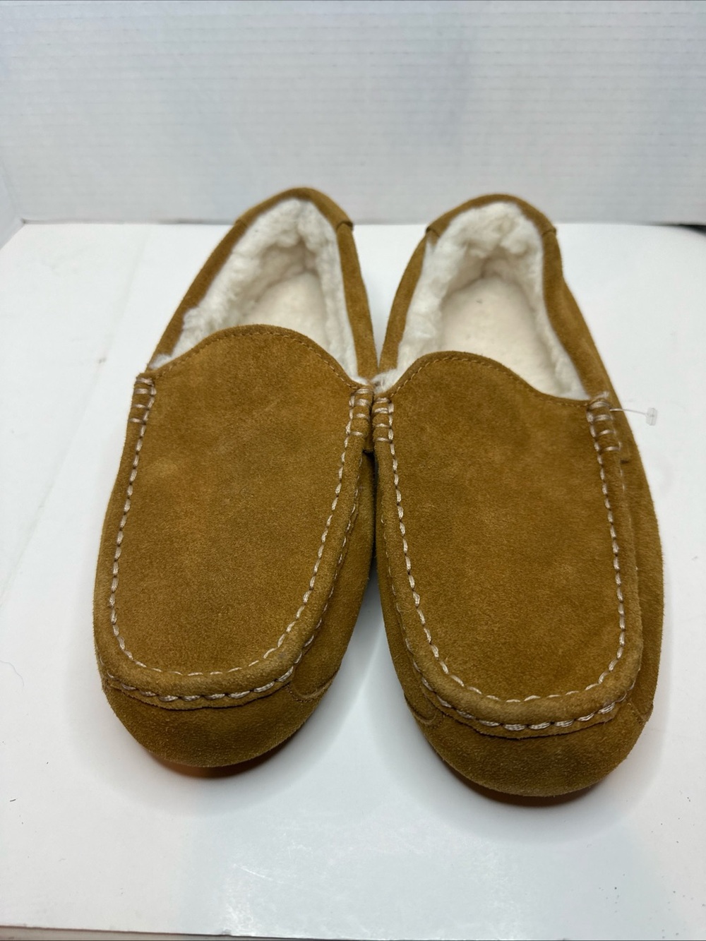 Koolaburra by UGG Lezly Slippers Womens Size 8 Chestnut Suede Moccasin Shoes NEW
